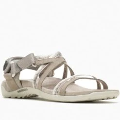 MERRELL TERRAN 3 CUSH LATTICE W MOON OCRE 22 -Outdoor Camping Store 9 106884 terran 3 cush lattice w black j002716 05