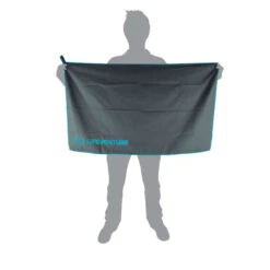 LIFEVENTURE RECYCLED SOFTFIBRE TOWELS GREY LARGE 23 -Outdoor Camping Store 9 107777 softfibre towels grey large lv63610 03