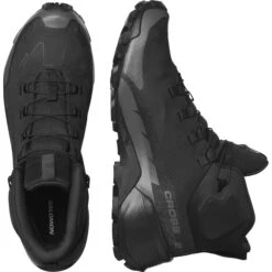 SALOMON CROSS HIKE MID GORE-TEX 2 BLACK/BLACK 23 12 SALOMON CROSS HIKE MID GORE-TEX 2 BLACK/BLACK 23 -Outdoor Camping Store 9 111667 cross hike mid gtx 2 black black l41735800 05