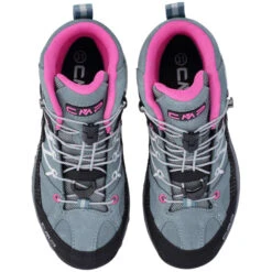 CMP KIDS RIGEL MID TREKKING WP MINERAL GREEN PURPLE FLUO 22 -Outdoor Camping Store 9 116624 kids rigel mid trekking wp mineral green purple fluo 3q12944 14em 06