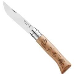 OPINEL N°08 GRAVURE VELO HÊTRE 23