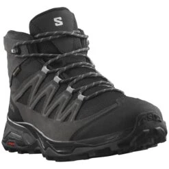 SALOMON X WARD LEATHER MID GORE-TEX PHANTM/BLACK 23 -Outdoor Camping Store 9 126195 l47181700 03