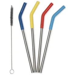 KLEAN KANTEEN STRAW 4 PACK 8MM MULTI COLOR 23