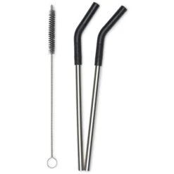 KLEAN KANTEEN STRAW 2 PACK 8MM BLACK 23
