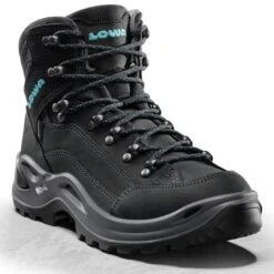 LOWA RENEGADE GORE-TEX MID WS ASPHALT/TURQUOISE 23 -Outdoor Camping Store 9 71804 renegade gtx mid ws asphalt turquoise 320945 9368 03