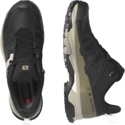 SALOMON X ULTRA 4 GORE-TEX BLACK/VINTAGE KAKI/VANILLA ICE 23 -Outdoor Camping Store 9 85112 l41288100 04
