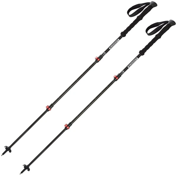 SUMMIT POLES FUJI CARBON - 3 PARTS SPEEDLOCK LONG GRIP BLACK 23 3 SUMMIT POLES FUJI CARBON - 3 PARTS SPEEDLOCK LONG GRIP BLACK 23