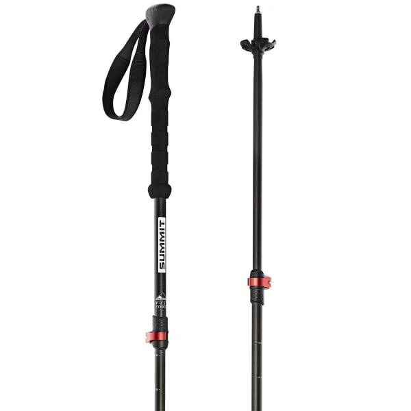 SUMMIT POLES FUJI CARBON - 3 PARTS SPEEDLOCK LONG GRIP BLACK 23 4 SUMMIT POLES FUJI CARBON - 3 PARTS SPEEDLOCK LONG GRIP BLACK 23 - Image 2