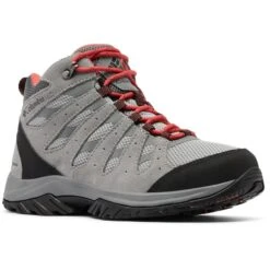 COLUMBIA REDMOND III MID WP WMNS STEAM, RED CORAL 23