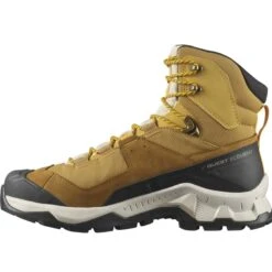 SALOMON QUEST ELEMENT GORE-TEX CUMIN/BLEACHED SAND/SAFFRON 22 -Outdoor Camping Store 9 90229 quest element gore tex cumin bleached sand saffron l41457300 03