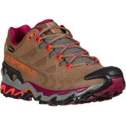 LA SPORTIVA ULTRA RAPTOR II LEATHER WOMAN GORE-TEX TAUPE/RED PLUM 23 10 LA SPORTIVA ULTRA RAPTOR II LEATHER WOMAN GORE-TEX TAUPE/RED PLUM 23 -Outdoor Camping Store 9 93250 ultra raptor ii leather woman gore tex taupe red plum 34h801502 03