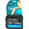 SEA TO SUMMIT SILK COTON TRAVEL LINER RECTANGULAR STANDARD 23 -Outdoor Camping Store silk cotton travelliner DSEZPRE 01